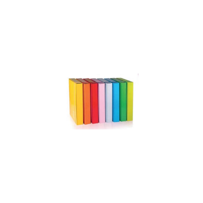 Cartella con elastico dorso 5 cm.azzurro
