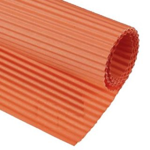 Cartoncino ondulato arancio chiaro