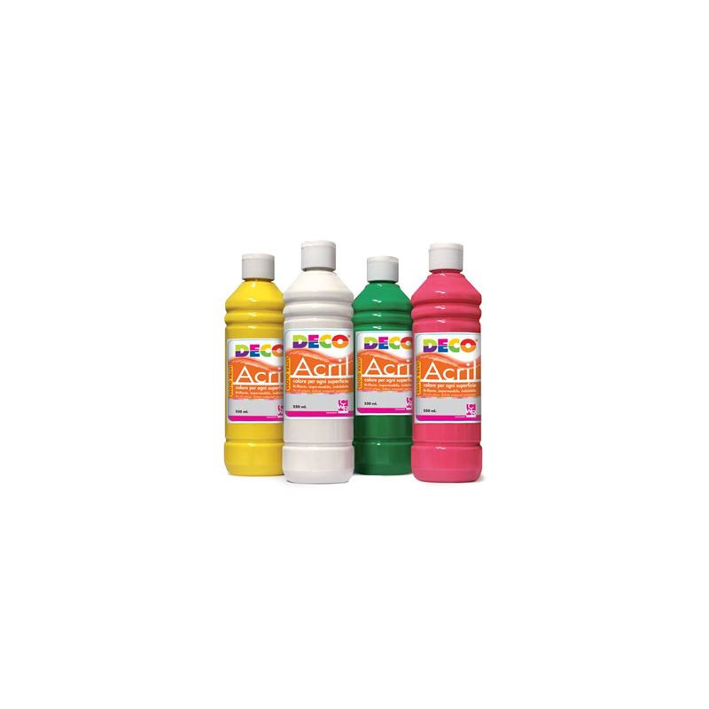 Colori a tempera acrilica 250gr rosso scarlatto DECO