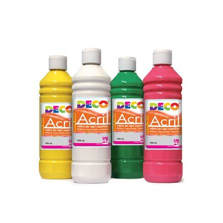 Colori a tempera acrilica 250gr rosso scarlatto DECO