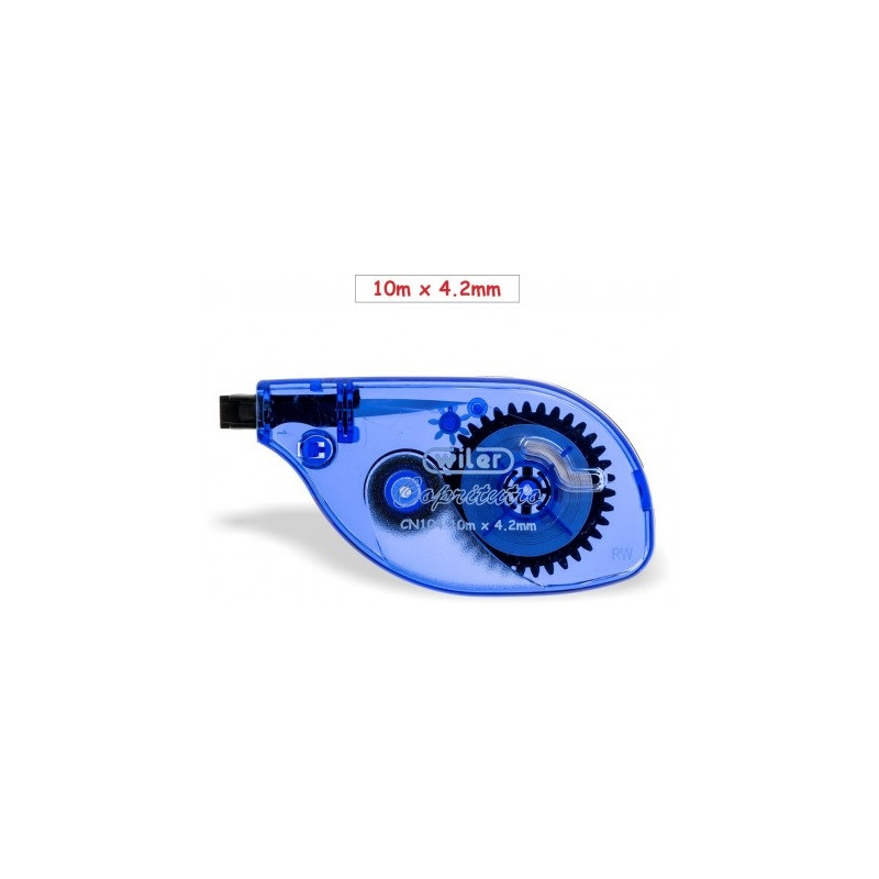 Correttore a nastro 10m x 4,2mm testina ruotabile 180°