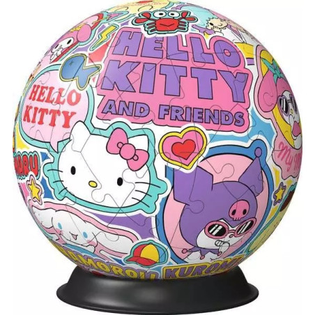 Creart Puzzle ball hello kitty and friends