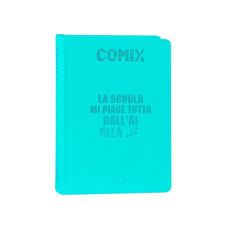 Diario Agenda 16 Mesi 2026/2027 Standard Comix Turchese