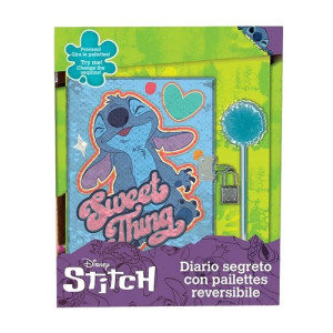 Diario segreto Stitch + penna paillettes