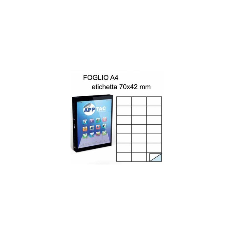 Etichette su A4 70x42 100fg 21 etichette a foglio
