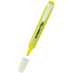 Evidenziatore a penna Stabilo Swing Cool con clip tecnologia anti dry-out col. Fluo Giallo