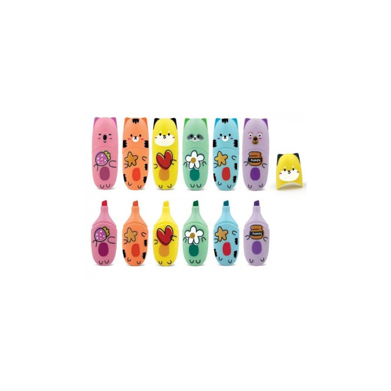 Evidenziatori pastello girl 6pz