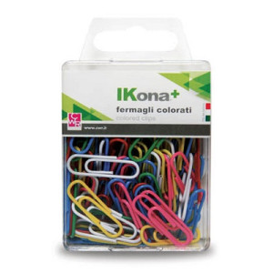 Fermagli colorati plastificati 28mm n.3
