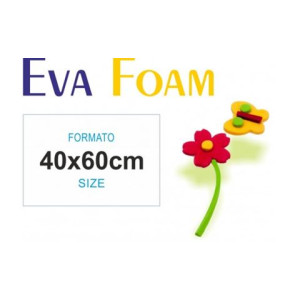 Foglio di Gomma eva 40x60 nero