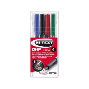 Marker OHP punta S 0,3mm  4pz ass.
