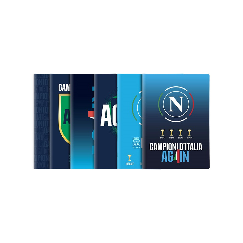 Maxi quaderno AGAIN SSC Napoli Colourbook rig.1r ( medie e sup.) €2,00)