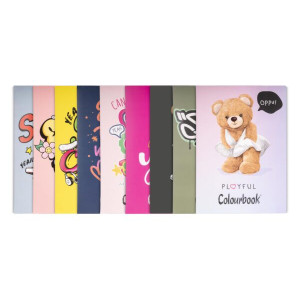 Maxi quaderno Colourbook  plus 100gr rig. Q  Funny and Bears