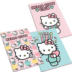 Maxi quaderno Hello Kitty rig.10mm (quadri 1-2 elmentare) GR.100  FF.24+1