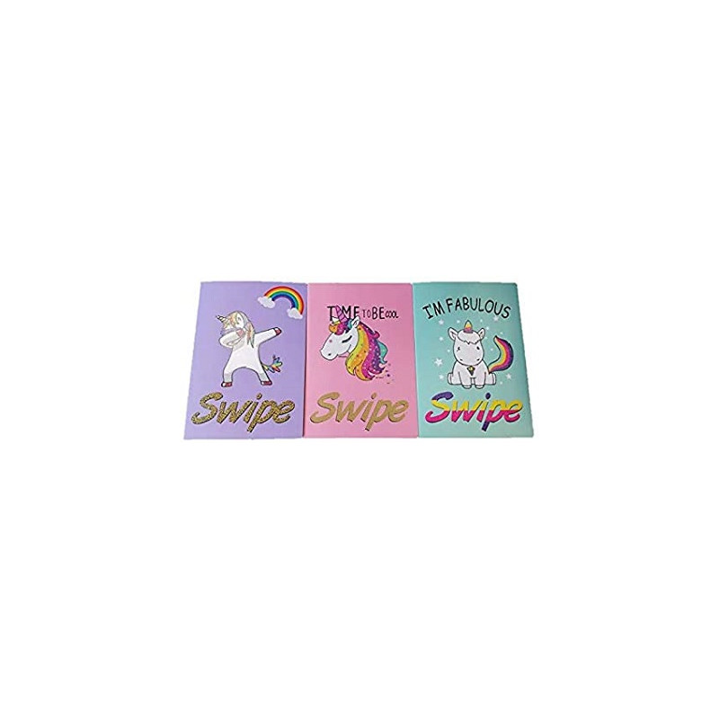 Maxi quaderno SWIPE Unicorno 60fg / 120pg - rigo 1 rigo