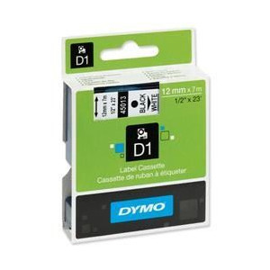 Nastro Dymo D1 12x7 nero su bianco