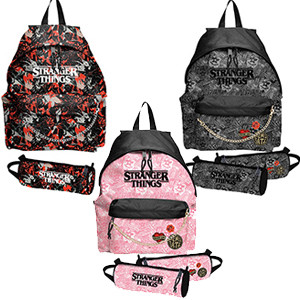 OFFERTA  Zaino americano + tombolino scuola di Stranger Things (listino € 44,50)