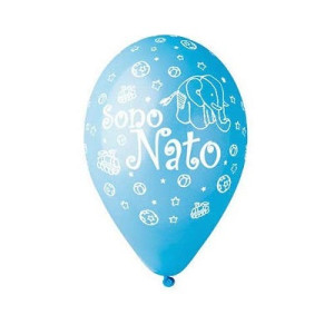 Palloncini E' nato 25pz azzurro