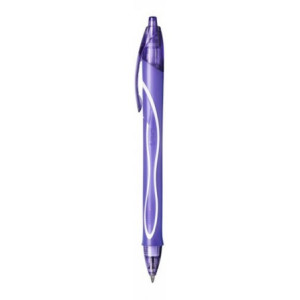 Penna a scatto Bic Gel Gelocity quick dry viola
