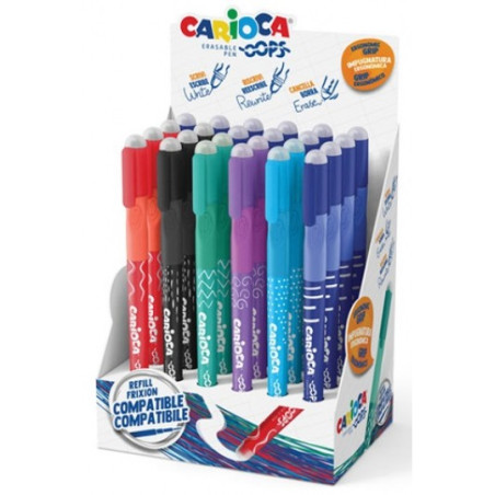 Penna cancellina Carioca Oops blu ricaricabile