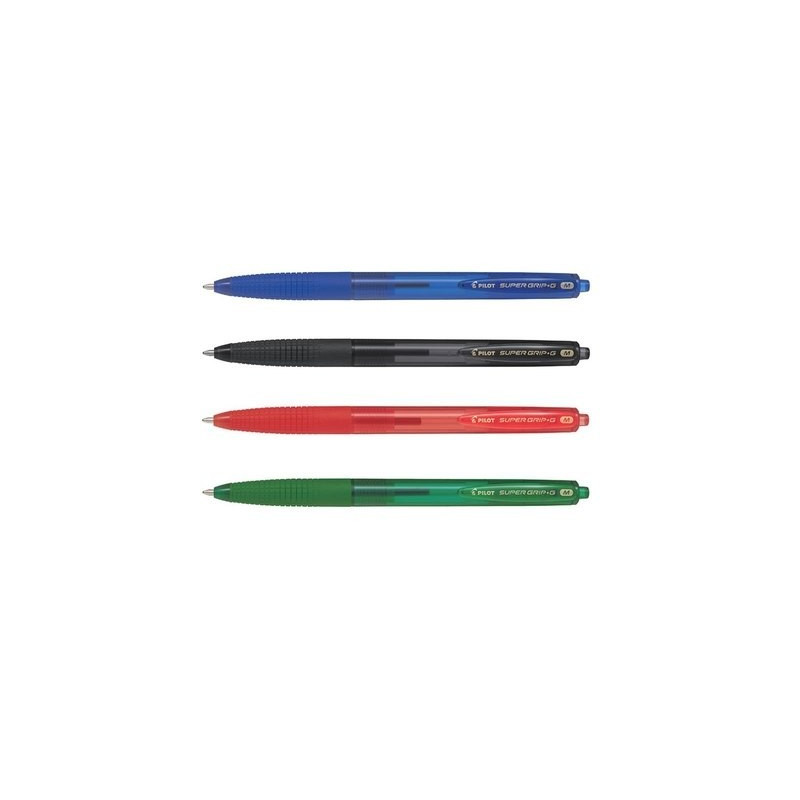 Penna Pilot Super Grip a scatto G Medium nero