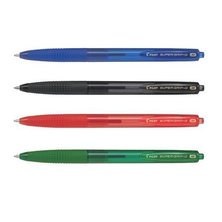 Penna Pilot Super Grip a scatto G Medium rosso