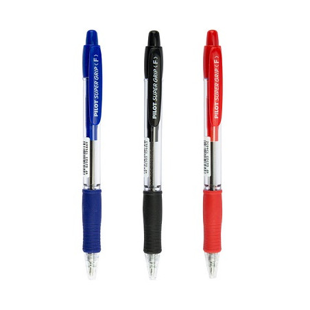 Penna Pilot Super Grip Fine nere scatto