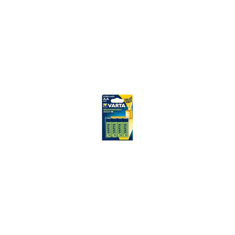 Pile Stilo AA Varta ricaricabili 4pz 2100mah