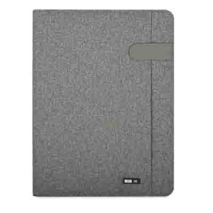 Porta blocco A4 tessuto grigio