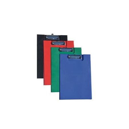 Porta blocco con molla con patta verde in similpelle