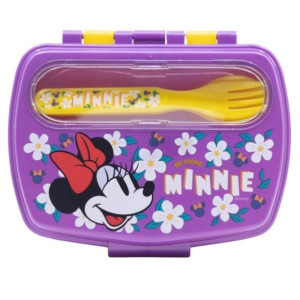 Portamerenda con posate Minnie in ABS