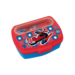 Portamerenda Spiderman in ABS con posate