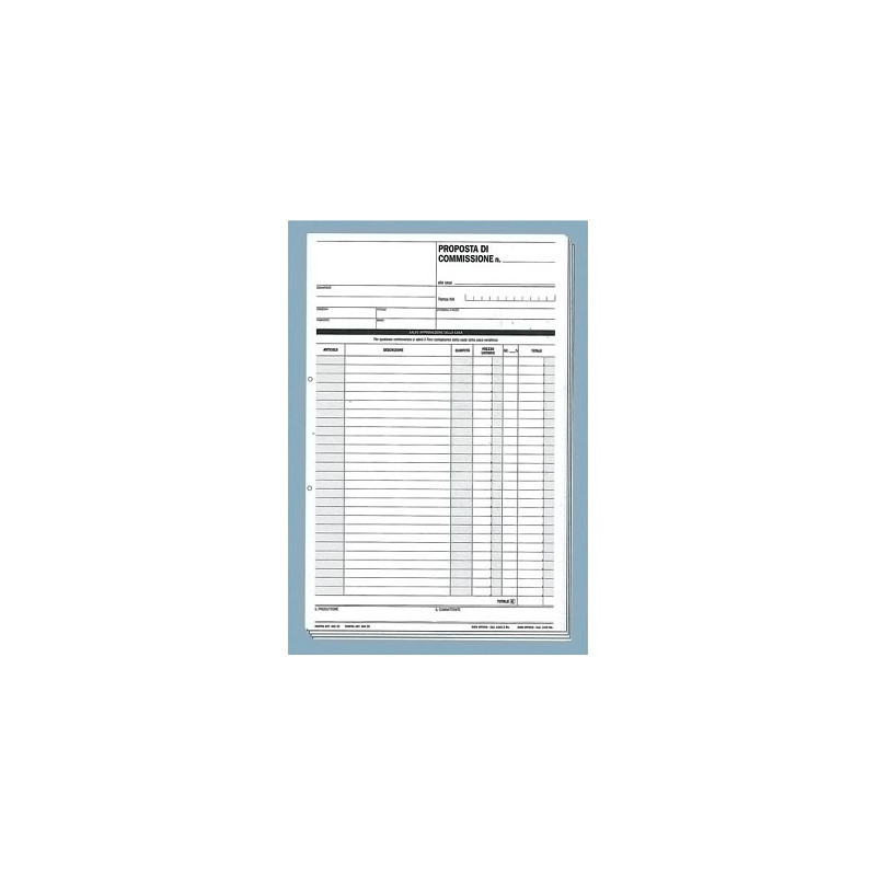Proposta di Commissione 3c A4 offerta