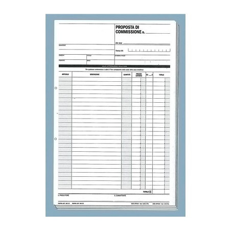 Proposta di Commissione 3c A4 offerta