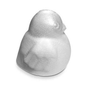 Pulcino di polistirolo cm.6x6