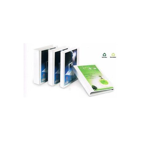 Raccoglitore personalizzabile 4 anelli D.25 blu display
