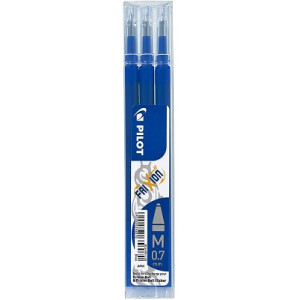 Refill Pilot Frixion 0,7 blu 3 pz - con inchiostro gel termosensibile