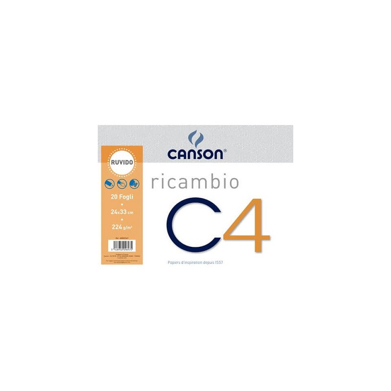 Ricambio Blocco C4 20fg 24x33 224gr.ruvido