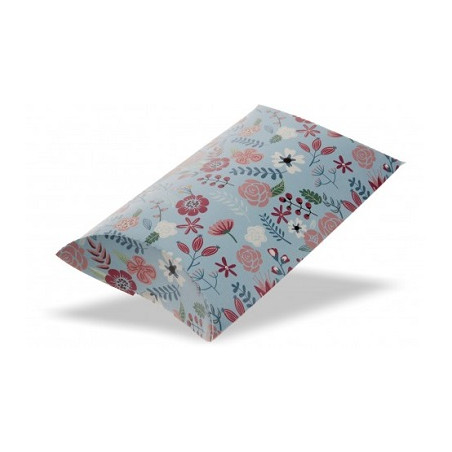 Scatole da regalo 4pz Fiori azzurra