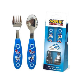 Set 2 Posate Acciaio Sonic