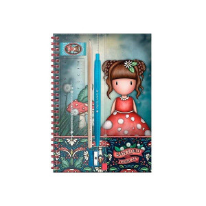 SET cancelleria LITTLE MUSHROOM santoro GORJUSS con notebook