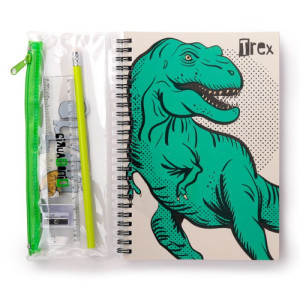 Set cartoleria Dinosauri