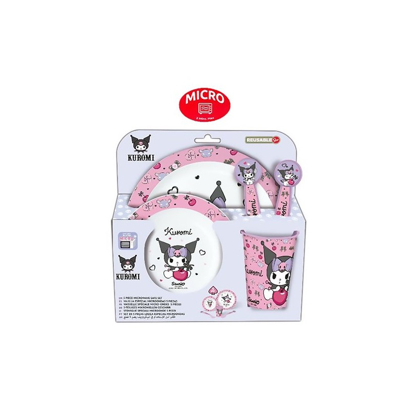 Set Porta Merenda Microonde 5 pz. Kuromi