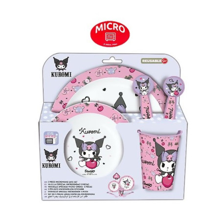 Set Porta Merenda Microonde 5 pz. Kuromi