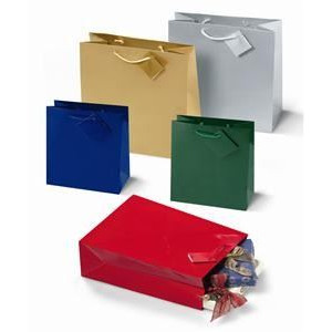 Shopper plastificato metallizzato Oro 178x230x98