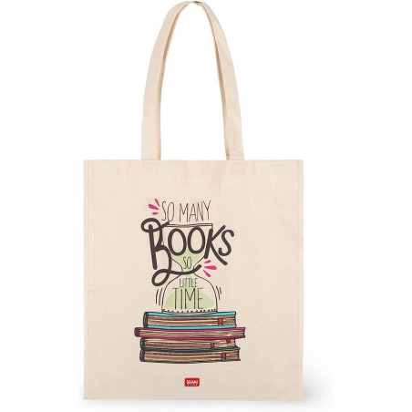 Shopping bag cotton - book lover Legami