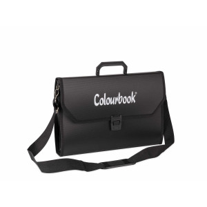 Valigetta cartella in ppl Colourbook  NERA 26x39 con tracolla