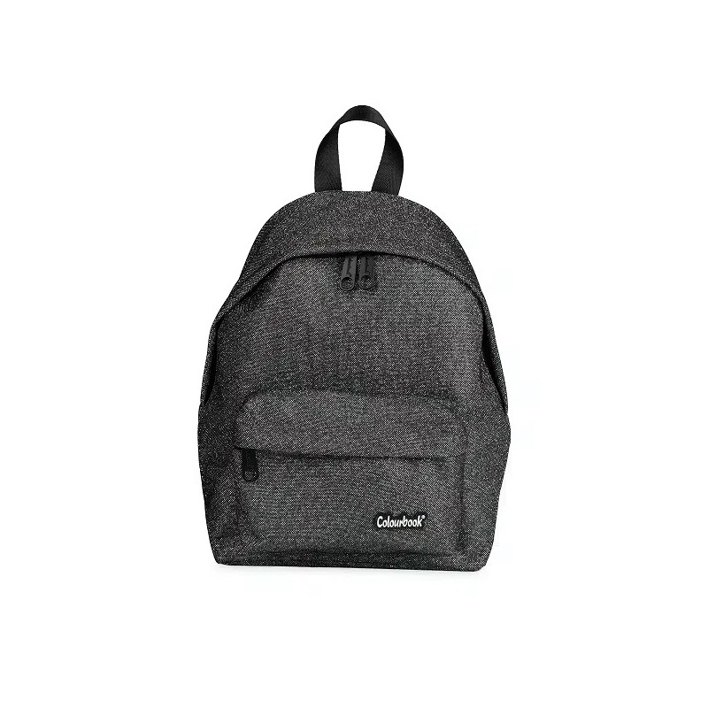 Zaino Midi colourbook glitter silver