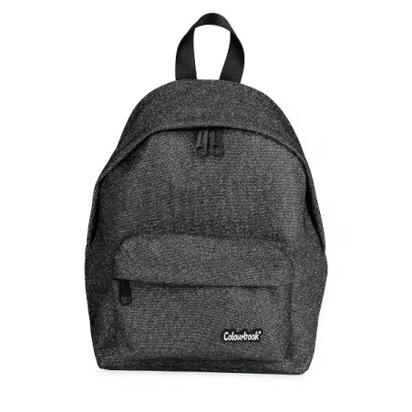 Zaino Midi colourbook glitter silver