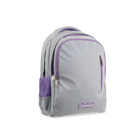 Zaino organizzato colourbook glitter LILLA