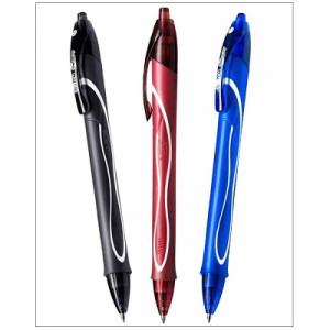 Penna a scatto Bic Gel Gelocity quick dry BLU